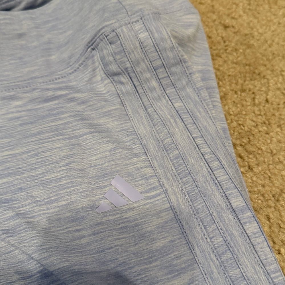 Adidas Kids Violet Melange Flare Pants - Picture 5 of 7